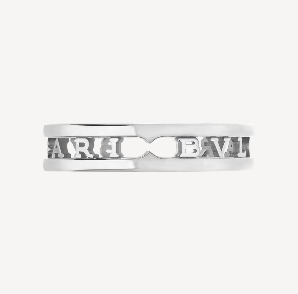 [OrnoraJewelry]ZERO 1 ONE-BAND WITH OPENWORK LOGO SPIRAL RING