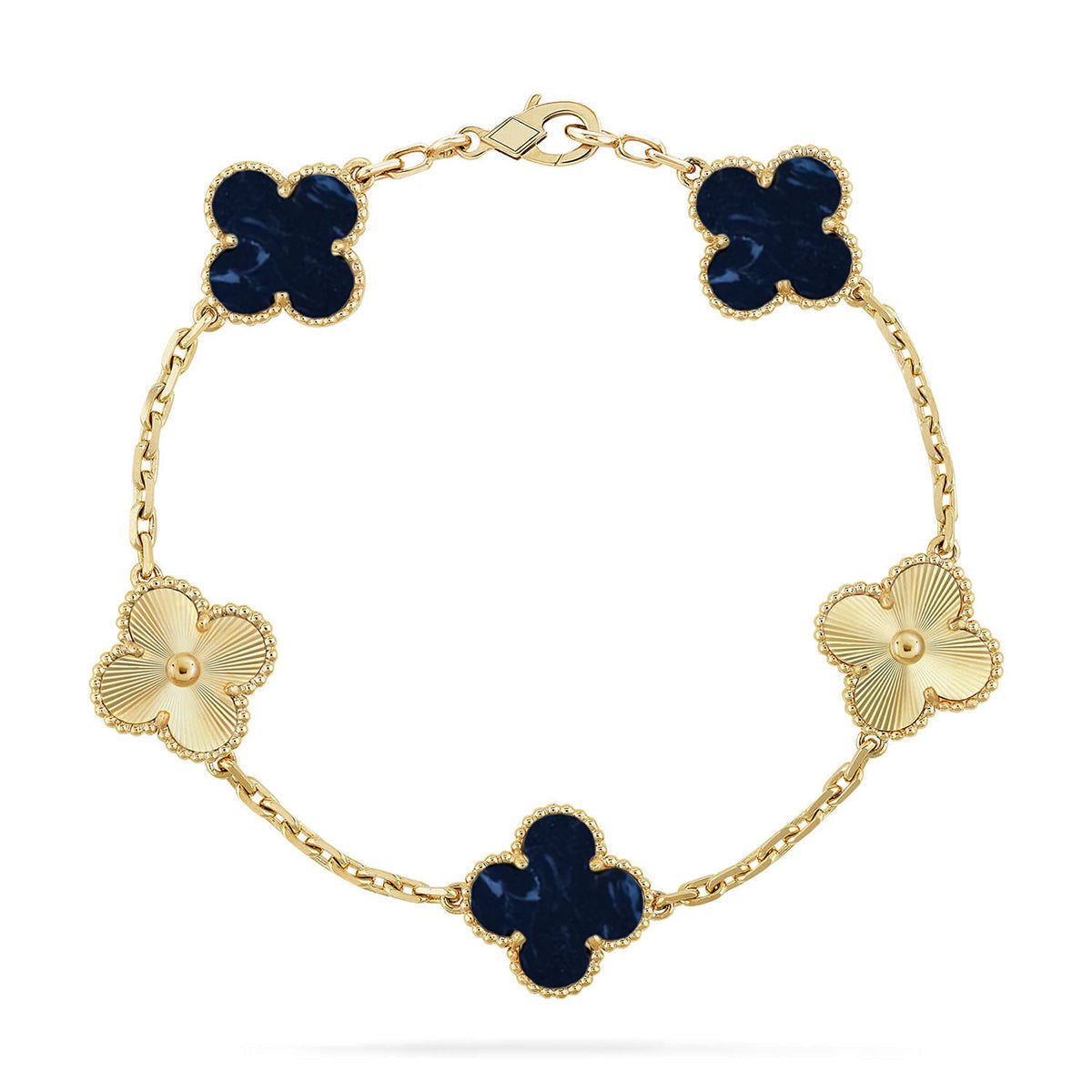 [OrnoraJewelry]CLOVER 5 MOTIF PIETERSITE BRACELET COLLECTION