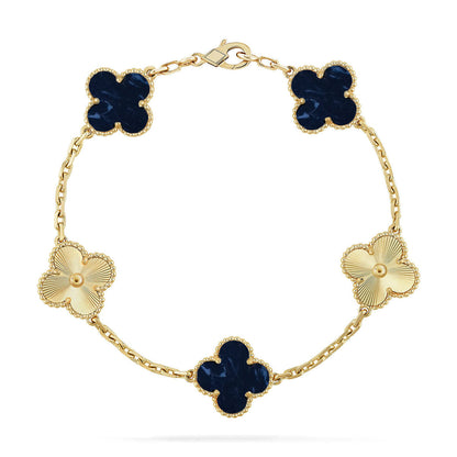 [OrnoraJewelry]CLOVER 5 MOTIF PIETERSITE BRACELET COLLECTION