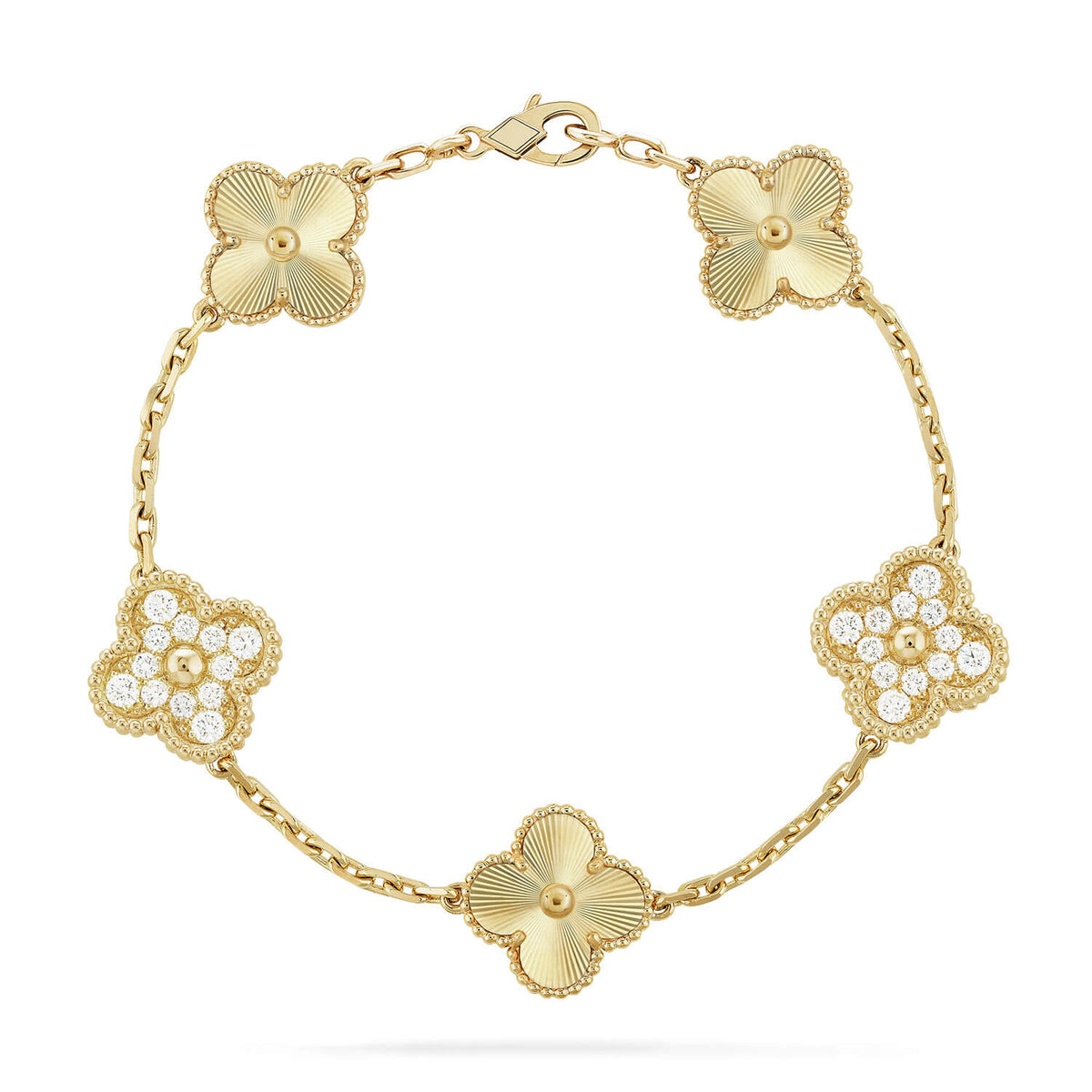[OrnoraJewelry] CLOVER 5 MOTIF LASER BRACELET COLLECTION