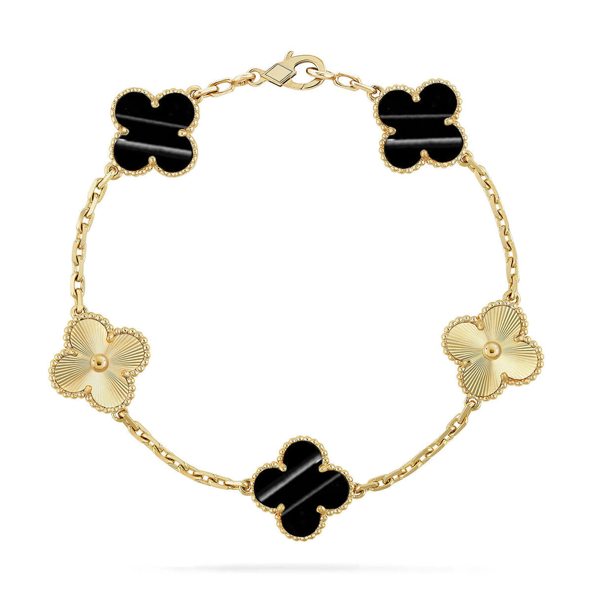 [OrnoraJewelry] CLOVER 5 MOTIF PULSAR STONE BRACELET COLLECTION