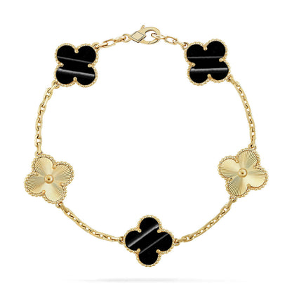 [OrnoraJewelry] CLOVER 5 MOTIF PULSAR STONE BRACELET COLLECTION