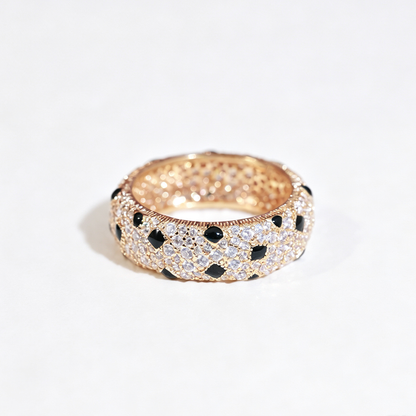 [OrnoraJewelry]PANTHERE SPOTTED FULL DIAMOND RING