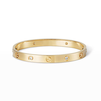 [OrnoraJewelry]LOVE BRACELET 6.1MM 4 DIAMONDS