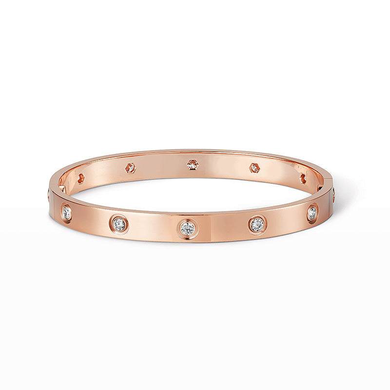 [OrnoraJewelry]LOVE BRACELET 6.1MM 10 DIAMONDS