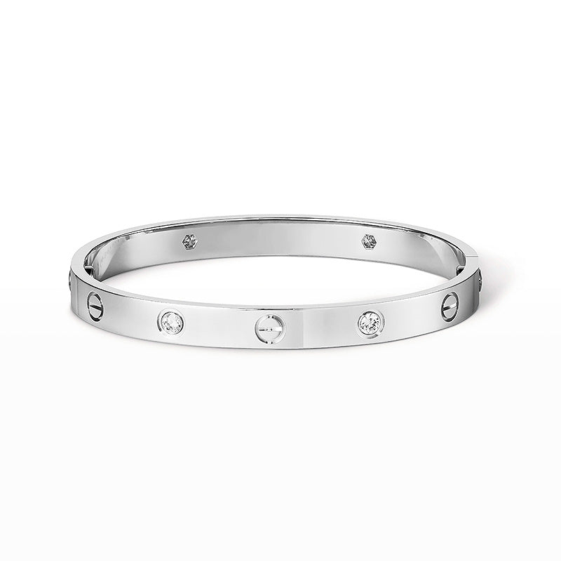 [OrnoraJewelry]LOVE BRACELET 6.1MM 4 DIAMONDS
