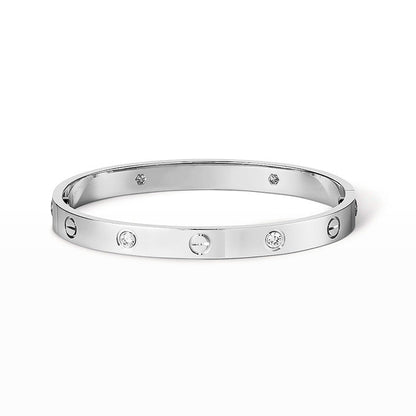 [OrnoraJewelry]LOVE BRACELET 6.1MM 4 DIAMONDS