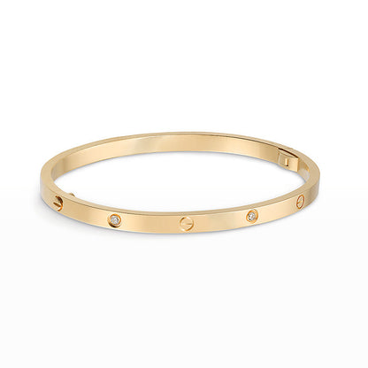 [OrnoraJewelry]LOVE BRACELET 3.65MM 6 DIAMONDS