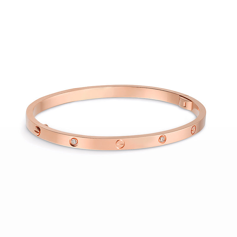 [OrnoraJewelry]LOVE BRACELET 3.65MM 6 DIAMONDS