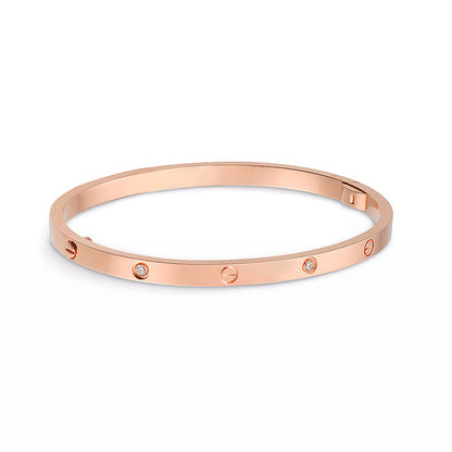 [OrnoraJewelry]LOVE BRACELET 3.65MM 6 DIAMONDS
