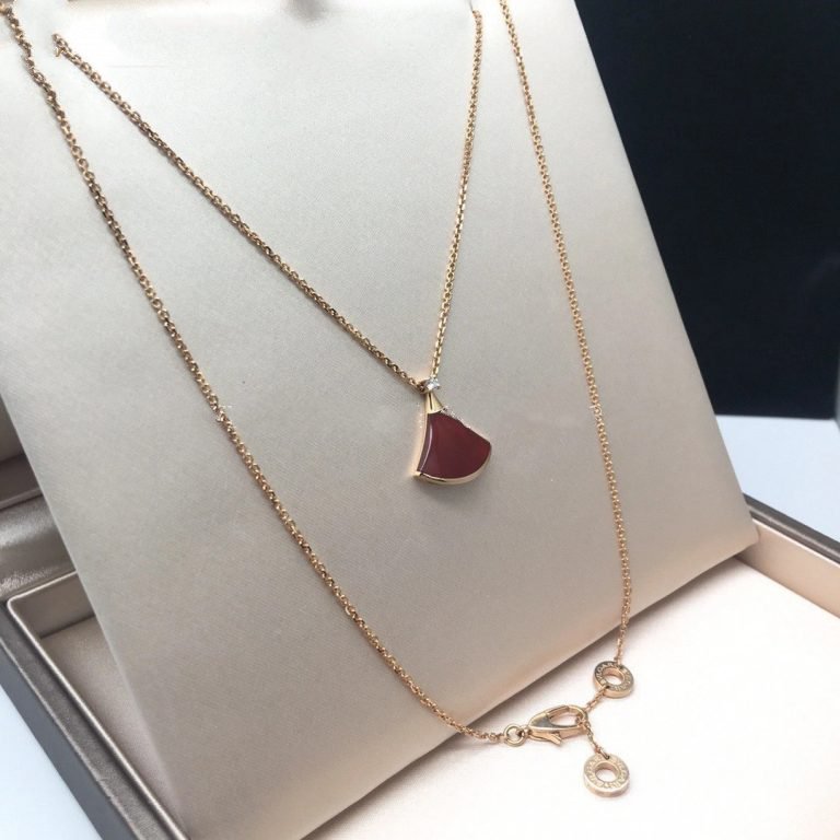 [OrnoraJewelry]DREAM NECKLACE CARNELIAN 1 DIAMOND