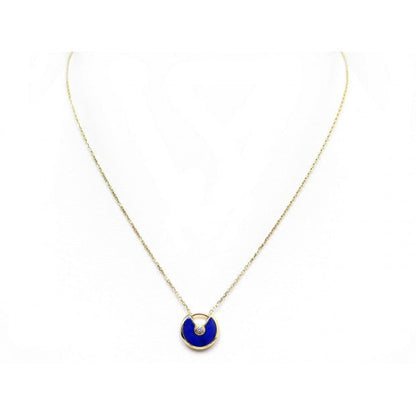 [OrnoraJewelry]AMULETTE ROSE GOLD AGATE NECKLACE