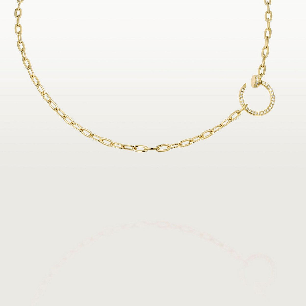 [OrnoraJewelry]JUSTE NECKLACE FULL DIAMONDS