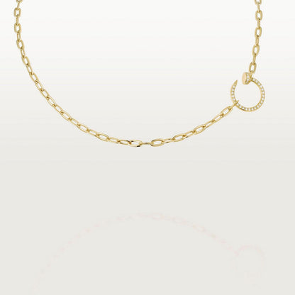 [OrnoraJewelry]JUSTE NECKLACE FULL DIAMONDS
