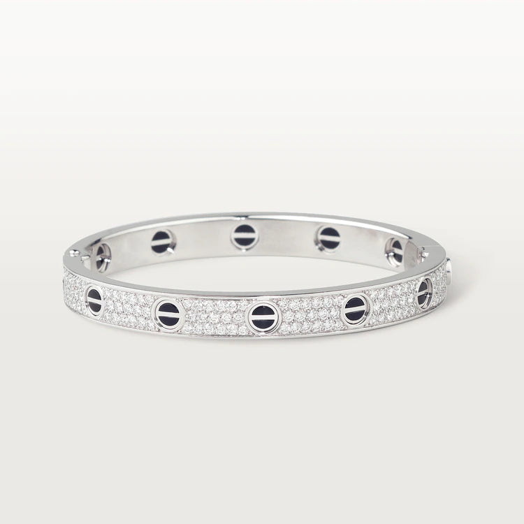 [OrnoraJewelry]LOVE BRACELET 6.1MM DIAMOND-PAVED CERAMIC