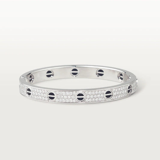 [OrnoraJewelry]LOVE BRACELET 6.1MM DIAMOND-PAVED CERAMIC