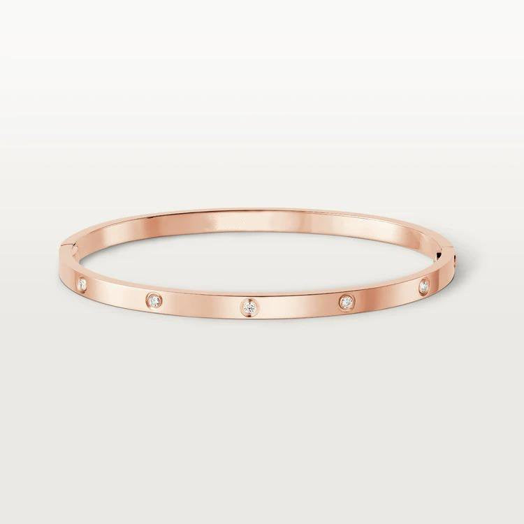 [OrnoraJewelry]LOVE BRACELET 3.65MM 10 DIAMONDS