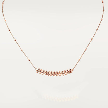 [OrnoraJewelry]CLASH PINK GOLD NECKLACE