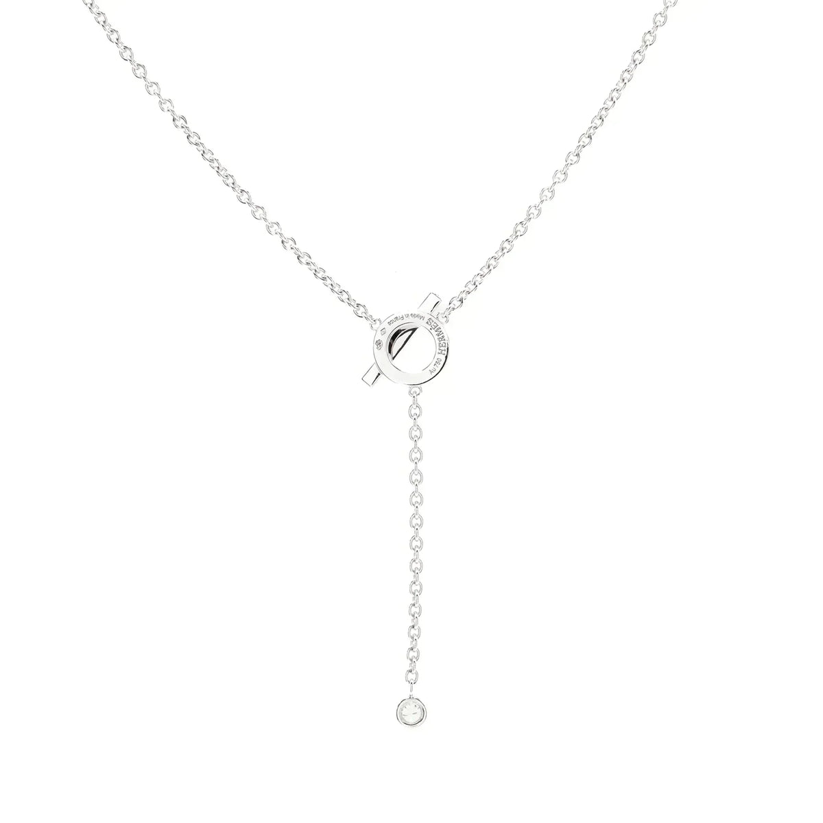 [OrnoraJewelry]FINESSE SILVER DIAMOND NECKLACE