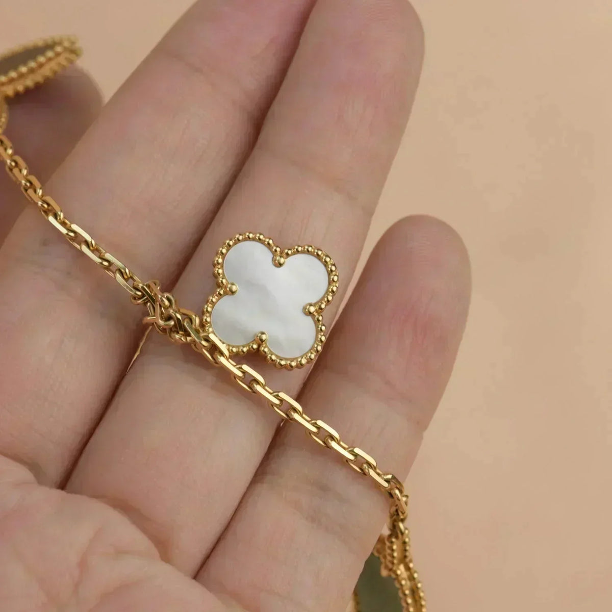 [OrnoraJewelry]LUCKY SPRING 5 MOTIF GOLD BRACELET