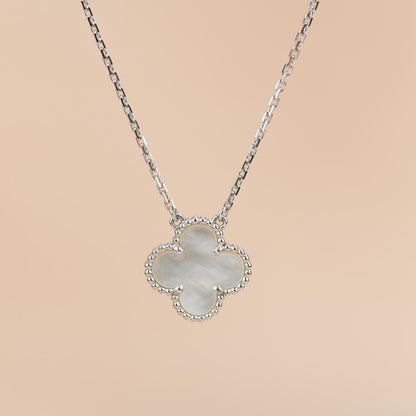 [OrnoraJewelry]CLOVER  15MM WHITE MOTHER-OF-PEARL SILVER