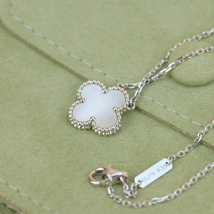 [OrnoraJewelry]CLOVER  15MM WHITE MOTHER-OF-PEARL SILVER