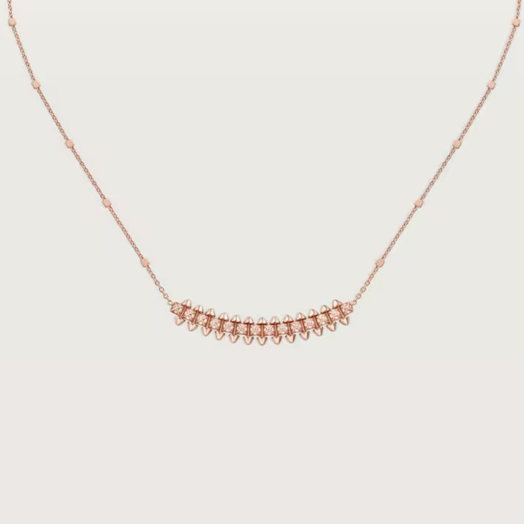 [OrnoraJewelry]CLASH  SMALL FULL DIAMOND NECKLACE