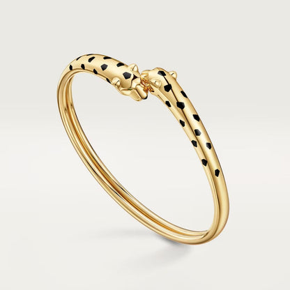 [OrnoraJewelry]PANTHERE DOUBLE HEADED OPEN BRACELET