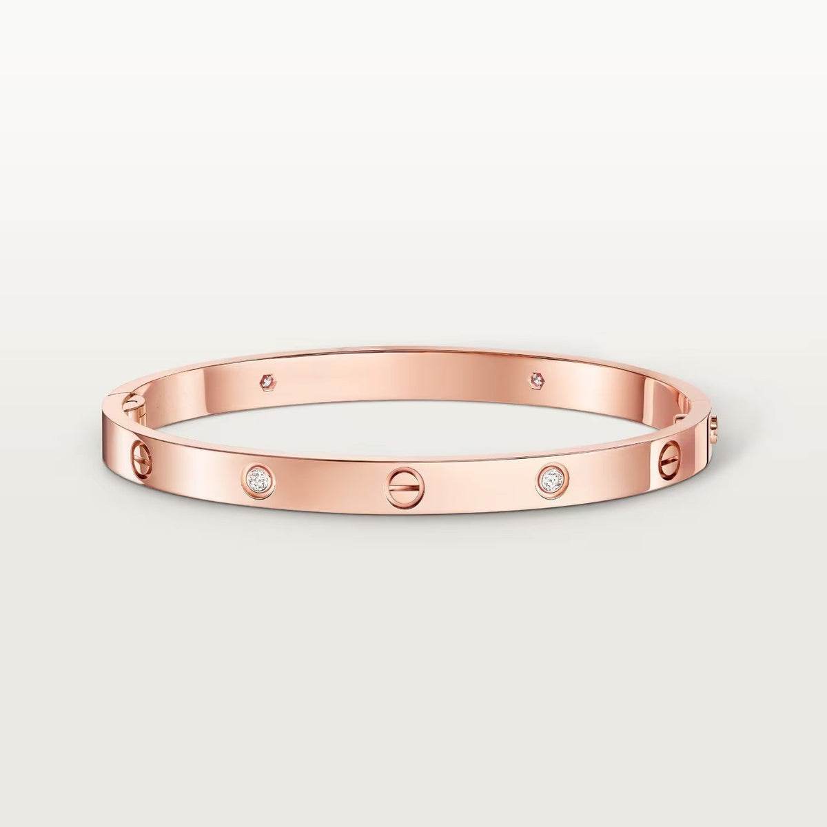 [OrnoraJewelry]LOVE BRACELET 4.8MM 4 DIAMONDS