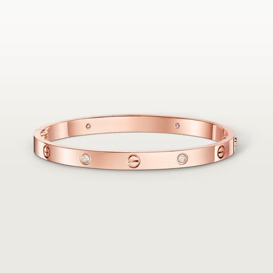 [OrnoraJewelry]LOVE BRACELET 4.8MM 4 DIAMONDS