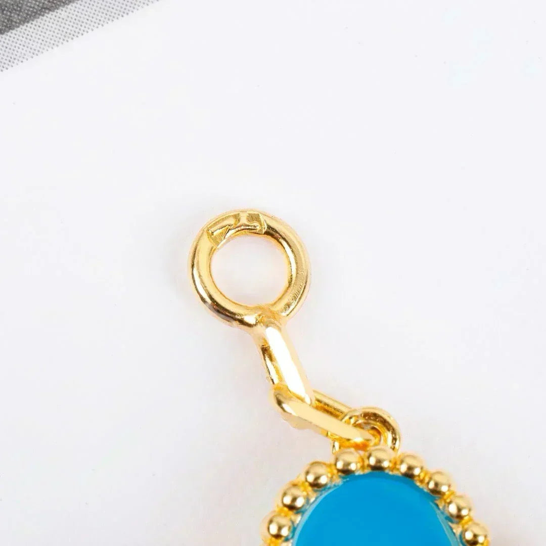 [OrnoraJewelry] CLOVER 5 MOTIF TURQUOISE BRACELET COLLECTION