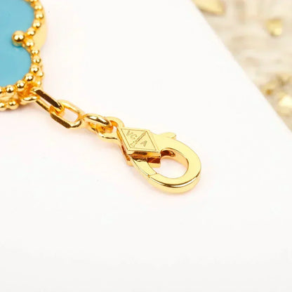 [OrnoraJewelry] CLOVER 5 MOTIF TURQUOISE BRACELET COLLECTION