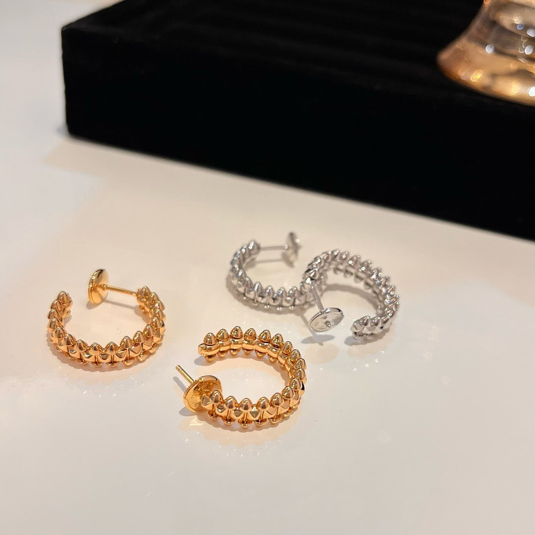 [OrnoraJewelry]CLASH SMALL HOOP EARRINGS