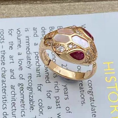 [OrnoraJewelry]BRAND NEW ASSORTED SNAKE HEAD MOTHER OF PEARL RINGS