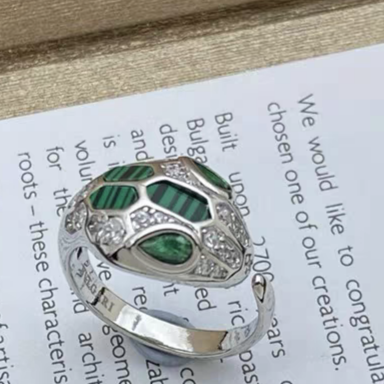 [OrnoraJewelry]BRAND NEW ASSORTED SNAKE HEAD MALACHITE RINGS