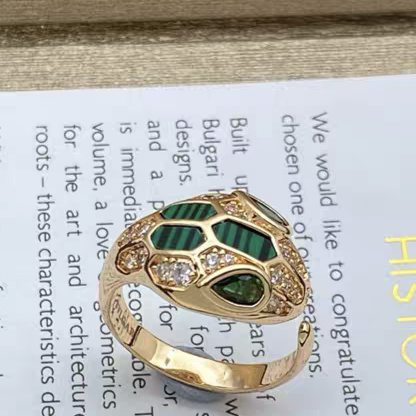 [OrnoraJewelry]BRAND NEW ASSORTED SNAKE HEAD MALACHITE RINGS