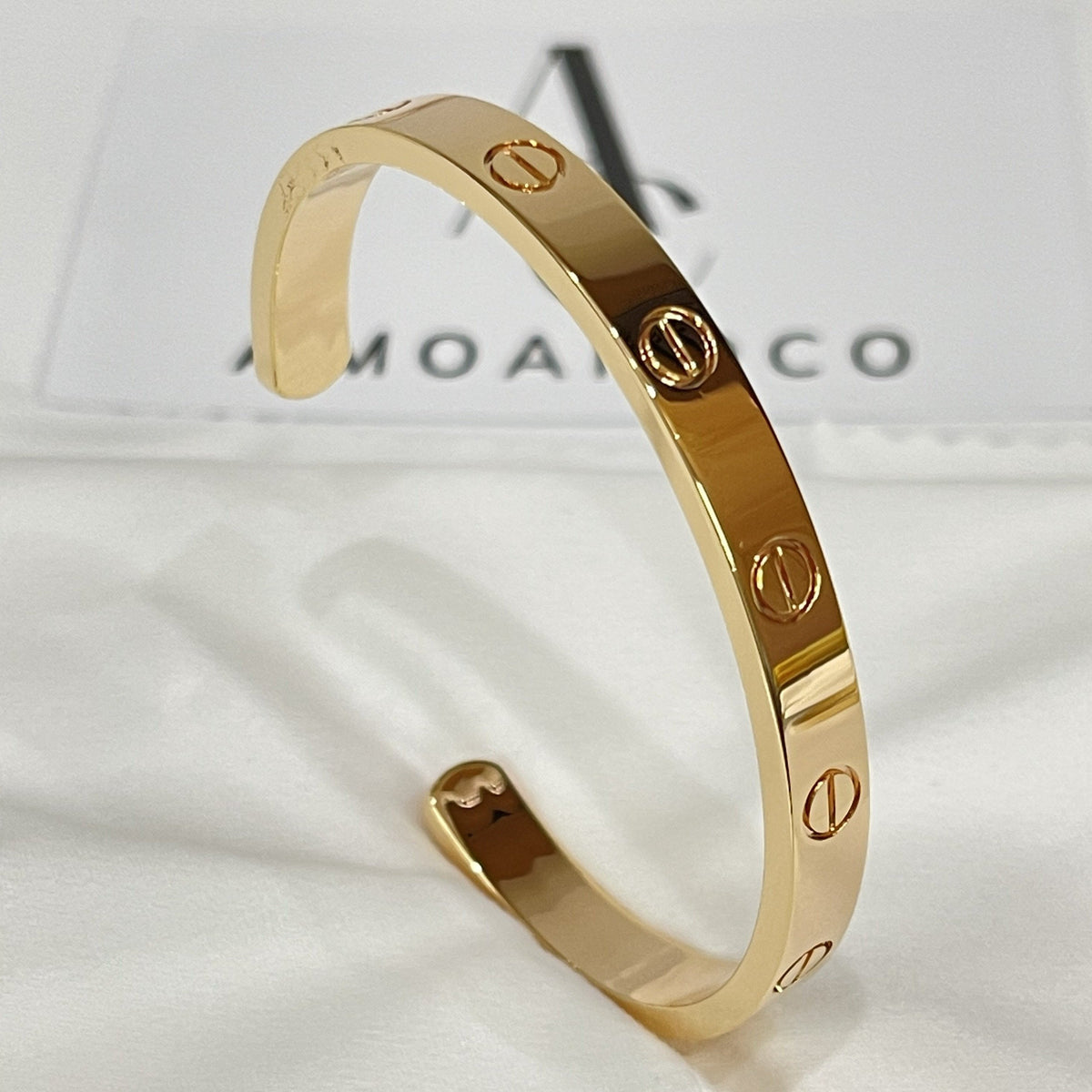 [OrnoraJewelry]LOVE BRACELET 6.1MM OPEN CUFF