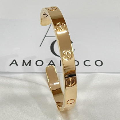 [OrnoraJewelry]LOVE BRACELET 6.1MM OPEN CUFF