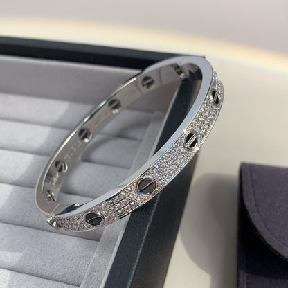 [OrnoraJewelry]LOVE BRACELET 6.1MM DIAMOND-PAVED CERAMIC