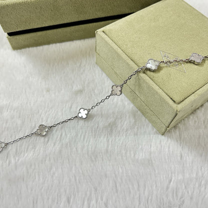 [OrnoraJewelry]CLOVER 6 MOTIF WHITE MOP BRACELET