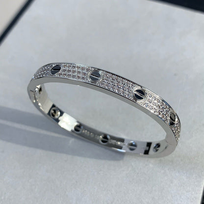 [OrnoraJewelry]LOVE BRACELET 6.1MM DIAMOND-PAVED CERAMIC