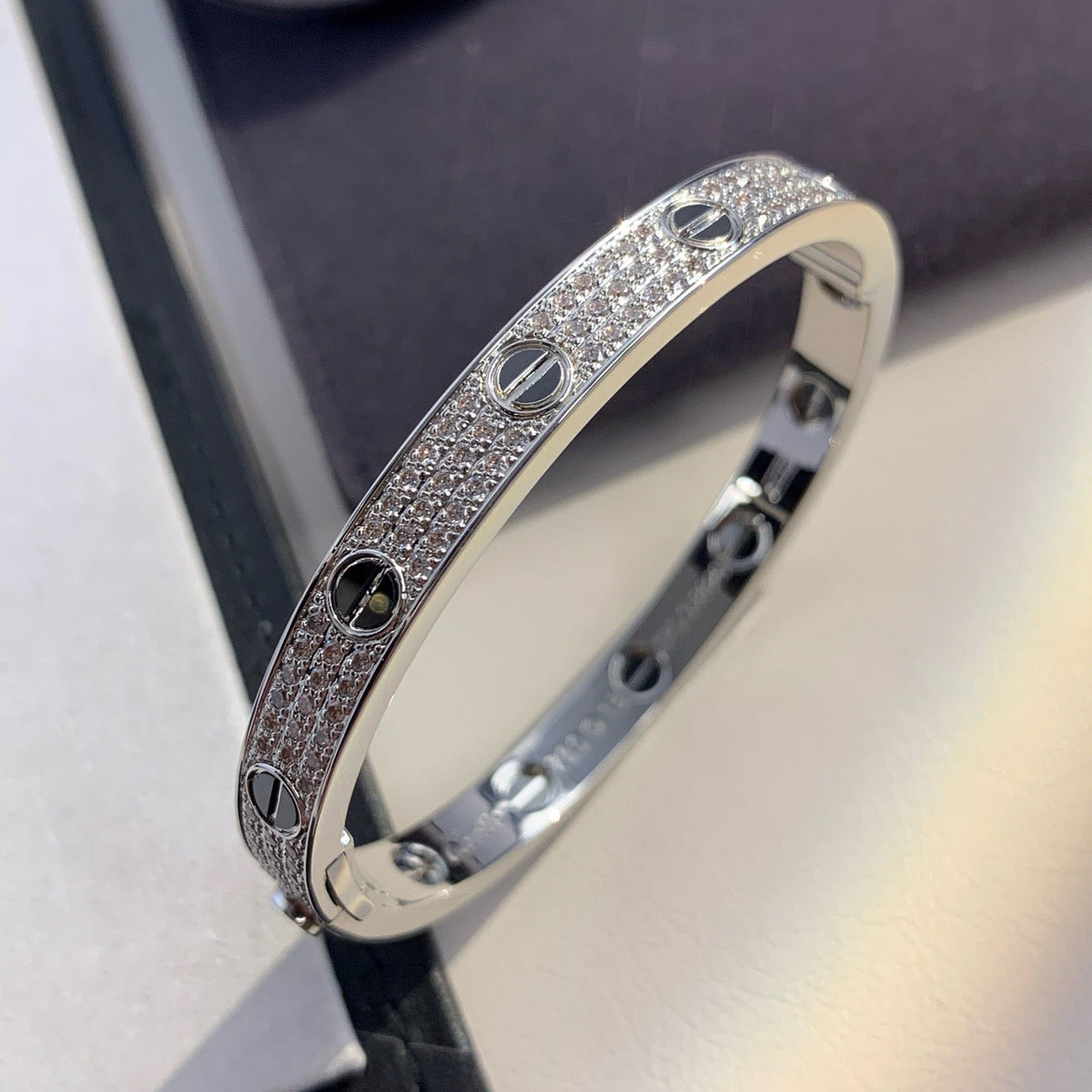 [OrnoraJewelry]LOVE BRACELET 6.1MM DIAMOND-PAVED CERAMIC