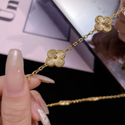 [OrnoraJewelry]CLOVER 10 MOTIFS LASER NECKLACE