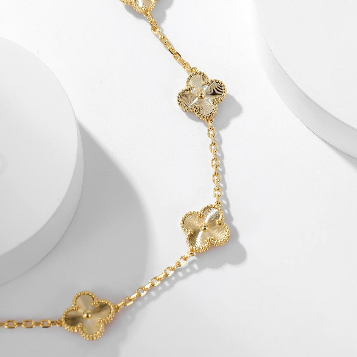 [OrnoraJewelry]CLOVER 10 MOTIFS LASER NECKLACE