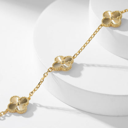 [OrnoraJewelry]CLOVER 10 MOTIFS LASER NECKLACE