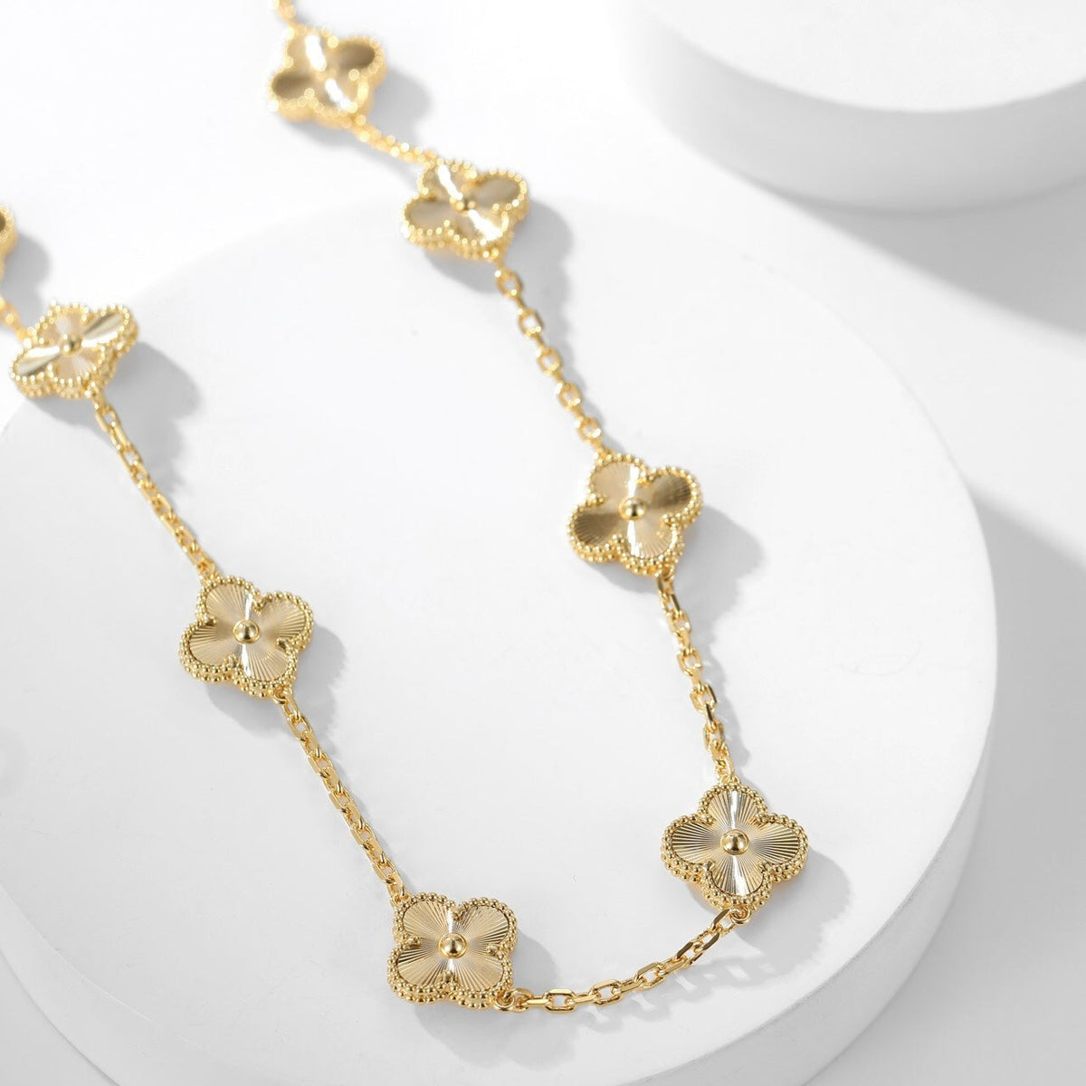 [OrnoraJewelry]CLOVER 10 MOTIFS LASER NECKLACE