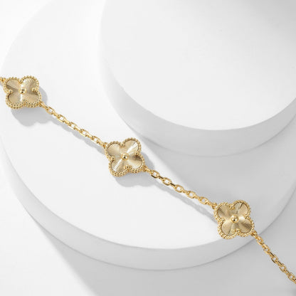 [OrnoraJewelry]CLOVER 10 MOTIFS LASER NECKLACE