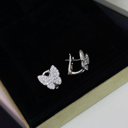 [OrnoraJewelry]BUTTERFLY ALL DIAMOND EARRINGS