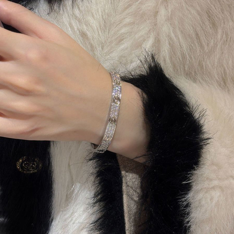 [OrnoraJewelry]LOVE BRACELET 6.1MM DIAMOND-PAVED