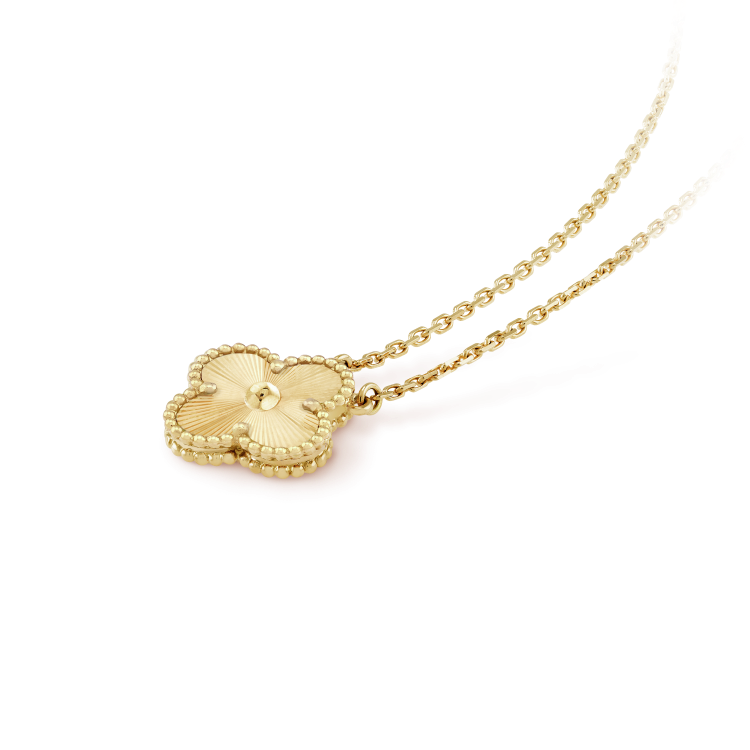 [OrnoraJewelry]CLOVER 15MM LASER NECKLACE